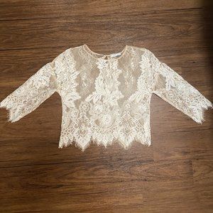 Zara Lace Balletcore Blouse